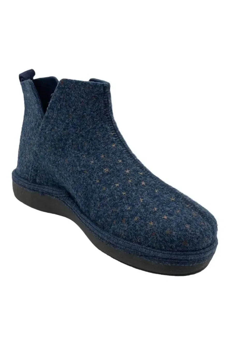 Unity in Diversity Palma Wool Slipper Booties Starry Blue EU 37 NEW